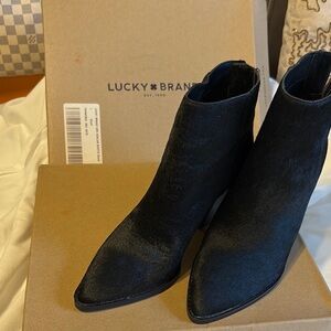 Lucky Brand Women's Black Ankle Boots